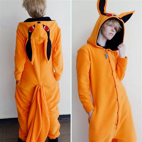 Naruto Kurama Kigurumi Naruto Clothing Cosplay Outfits Kawaii Clothes