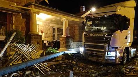 Truro B Double Truck Narrowly Home After Veering From Road The