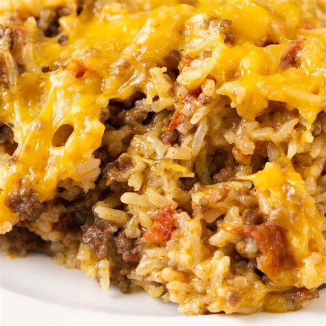 Instant Pot Cheesy Ground Beef And Rice One Happy Housewife