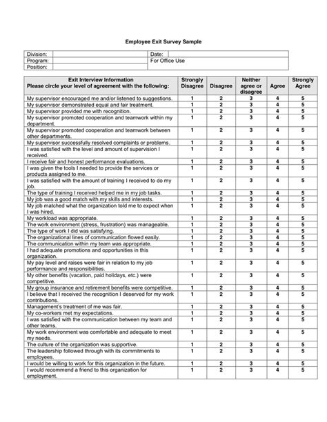 Hr Survey Template