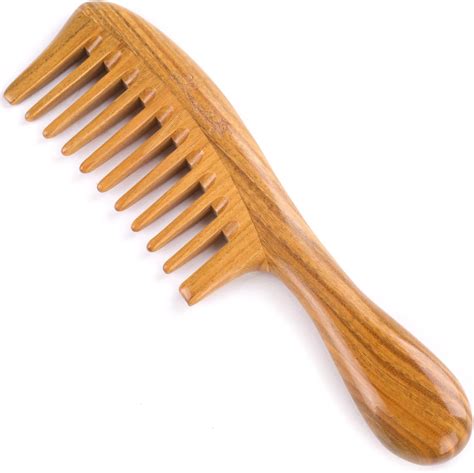 Amazon Hair Comb For Curly Hair Breezelike Wide Tooth Wooden