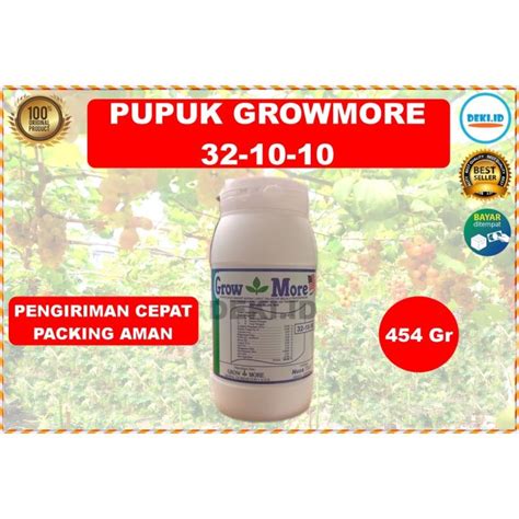 Growmore 32 10 10 Kemasan Pabrik 454 Gram Pupuk NPK Daun Grow More