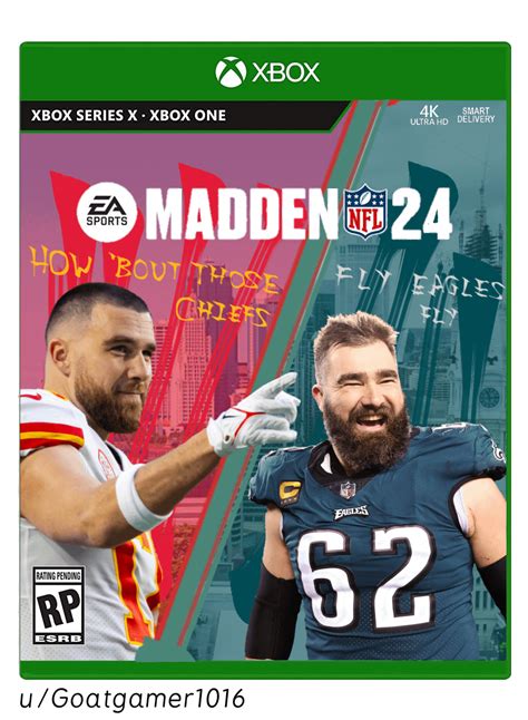 I made a custom Madden 24 cover with the Kelce bros the other day : r ...