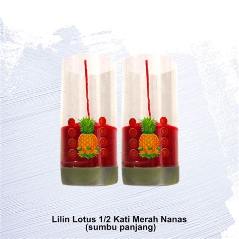 Jual Lilin Lotus 12 Kati Merah Sumbu Panjang Shopee Indonesia