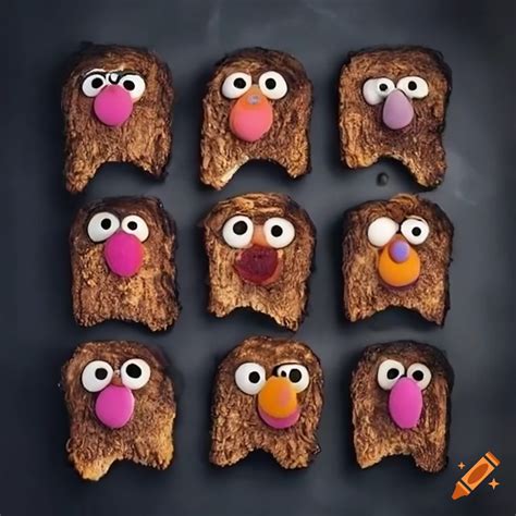 Burnt Toast Art Of Sesame Street Characters On Craiyon