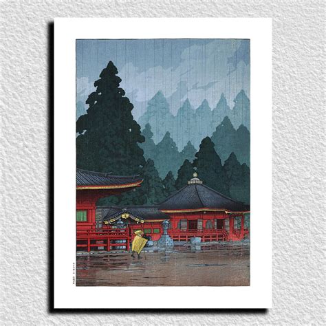 Reproduction D Estampe De Kawase Hasui Salle Futatsu Nikko