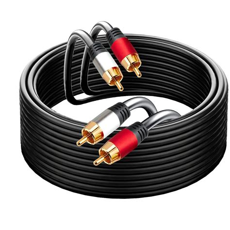 2rca To 2rca Cable 6ft Rca Audio Stereo Subwoofer Male To Male Cable