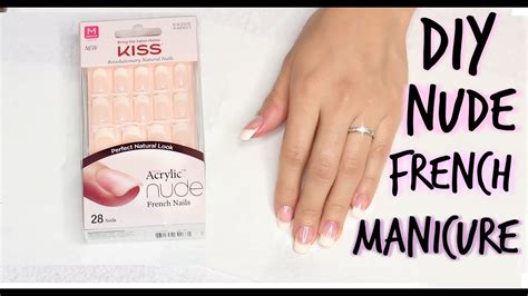 DIY KISS SALON ACRYLIC NUDE FRENCH MANICURE TUTORIAL AdriLunaMakeup