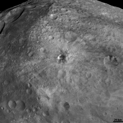 The Various Craters On Vesta Nasa Solar System Exploration