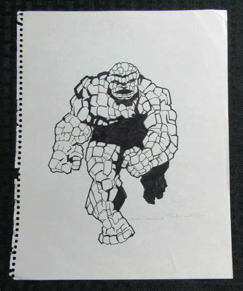 The Thing Fantastic Four Drawing