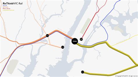 Map Of Nyc Commuter Rail Stations Amp Lines Map