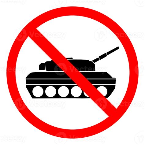 Stop The War Crossed Out Tank Anti War Signs Png Illustration 21284619 Png