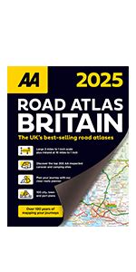 Big Easy Read Britain 2025 Spiral Bound AA Road Atlas UK Road