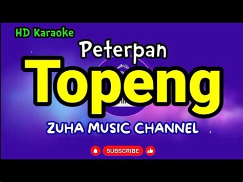 Topeng Peterpan Zmc Karaoke Youtube