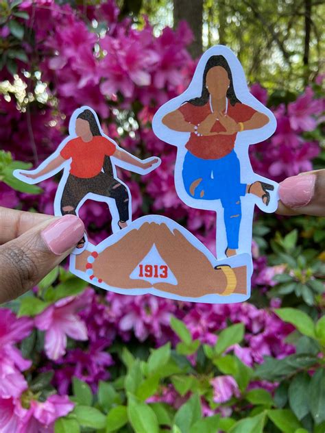 Delta Sigma Theta Sticker Pack Waterproof Sticker For Etsy