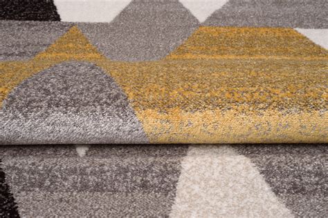 Tappeto Elefanta Moderno Beige Giallo Grigio Geometrico Tapiso