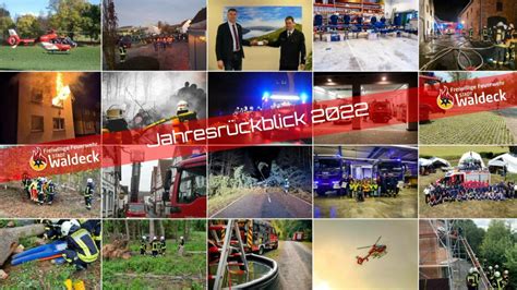 Jahresrückblick 2022 Feuerwehr Stadt Waldeck