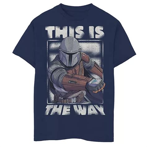 Boys 8 20 Star Wars The Mandalorian This Is The Way Portrait Graphic Tee