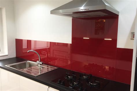 Wine Red Glass Splashback - Glass Splashbacks Pro Glass 4