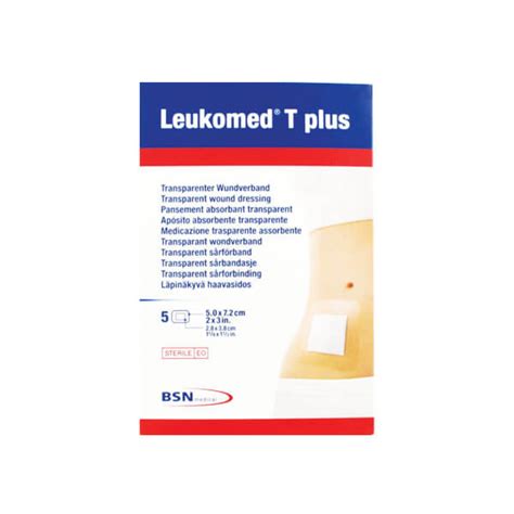 Bsn Medical Leukomed T Plus 5 Pansements Absorbants Transparents Moyen