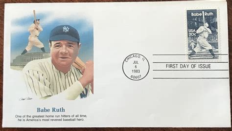 Us Fdc Fleetwood U A Babe Ruth Scv Lb United States