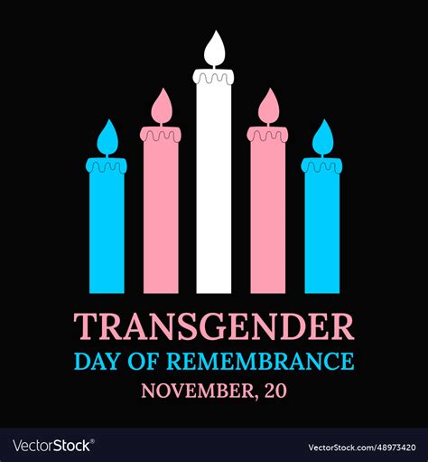 Transgender Day Of Remembrance Banner Lgbt Vector Image