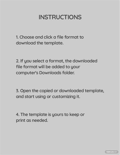 Assembly Instruction Manual Template Google Docs Word Template Net