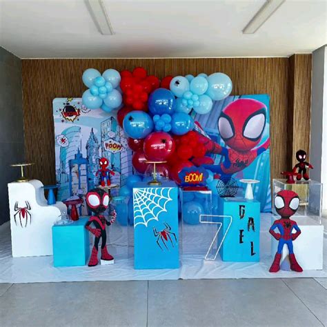 Festa Spidey E Seus Amigos - Decoração de festa spidey e seus amigos espetaculares aniversário ...
