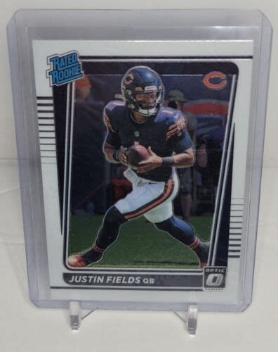 Justin Fields RC 2021 Donruss Optic Rated Rookie 204 Chicago Bears EBay