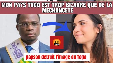 Papson Moutite D Truit Le Nom Du Togo Devant Des Blanches Youtube