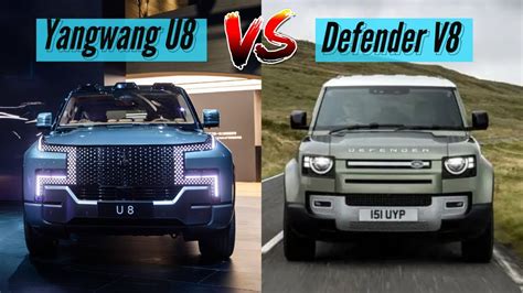 2024 Land Rover Defender V8 Vs 2024 BYD Yangwang U8 Compared Defender