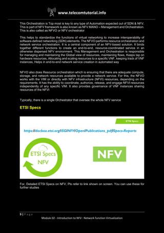 Telco Cloud Introduction To Nfv Network Function Virtualization