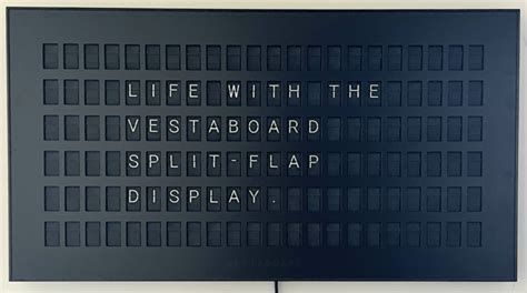 Life with the Vestaboard split-flap display