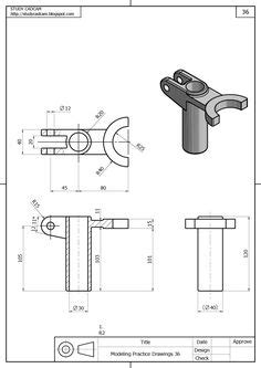 Idee Su Disegni Per Esercizi Solidworks Disegni Disegni D