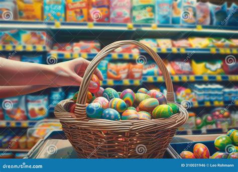 Carta De Despedida De Pascua Feliz Huevos Cesta De La Semana Santa