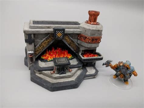 Dnd Dwarf Dwarven Forge Blacksmith Shop Weapons And Armor Etsy