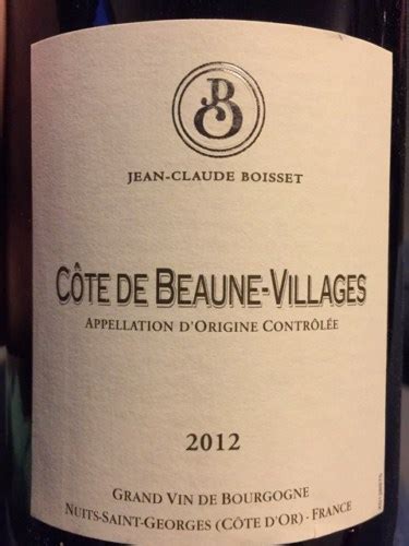 Jean Claude Boisset C Te De Beaune Villages Vivino Schweiz