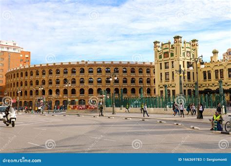 Valencia Spain Novemer 27 2019 Plaza De Toros Bullring Arena Near