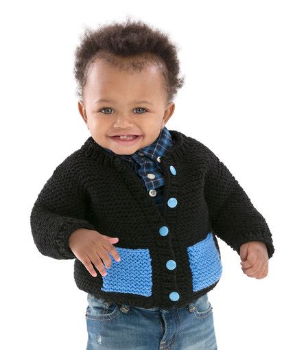 Cute & Classic Baby Cardigan Free Knitting Pattern - Free Baby Knitting