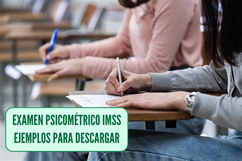 Examen Psicométrico Imss Ejemplos Para Descargar Pdf