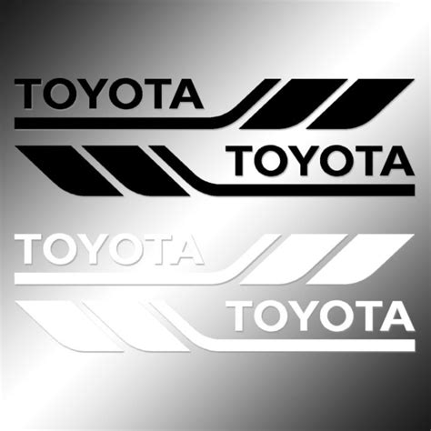 Stickers | 2x Toyota | TRD| Racing | Decals | Stripes | Vinyl Weather ...