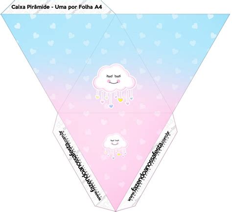 Caixa Piramide Chuva De Amor Fazendo A Nossa Festa