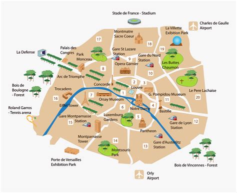 Arc De Triomphe Paris Map United States Map