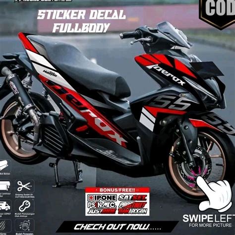 Jual Decal Sticker Aerox New Full Body Motif Simpel Aerox Shopee