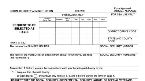 Ssa 16 Printable Form Printable Forms Free Online