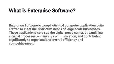 PPT What Is Enterprise Software Development Definition And In Depth