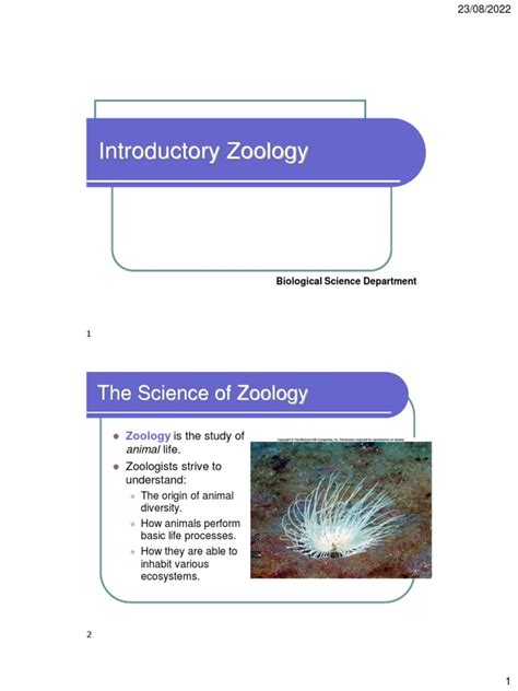 Life Biological Principles and The Science of Zoology | PDF | Life ...