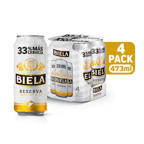 Biela Reserva Lata 473 4 Pack Bebidas Y Licores A Domicilio