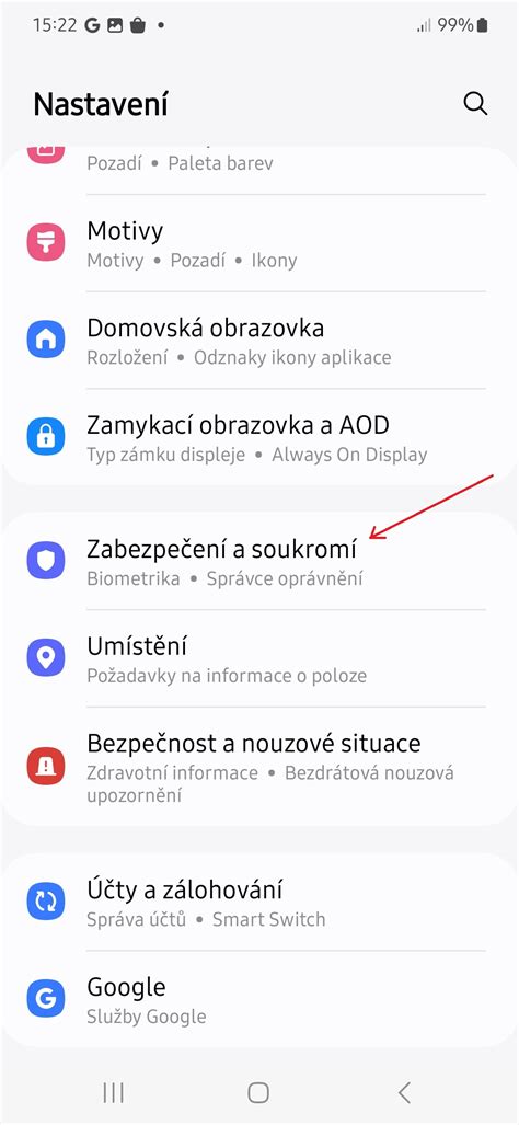 Jak na Samsungu zapnout funkci automatického blokování a k čemu je to