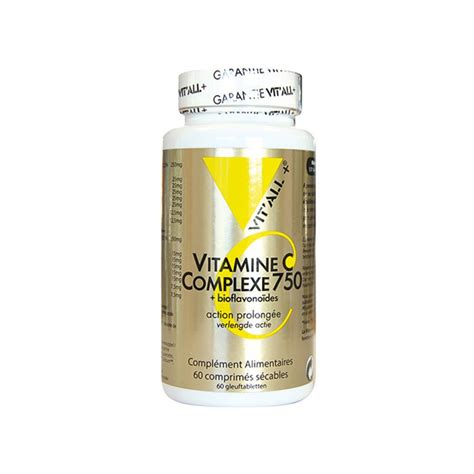 Vitamine C 750 Bioflavonoïdes de Vit all Fatigue 100 comprimés